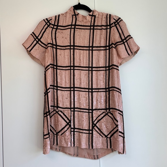 VALENTINO Checkered Sequin Top - Picture 2 of 5